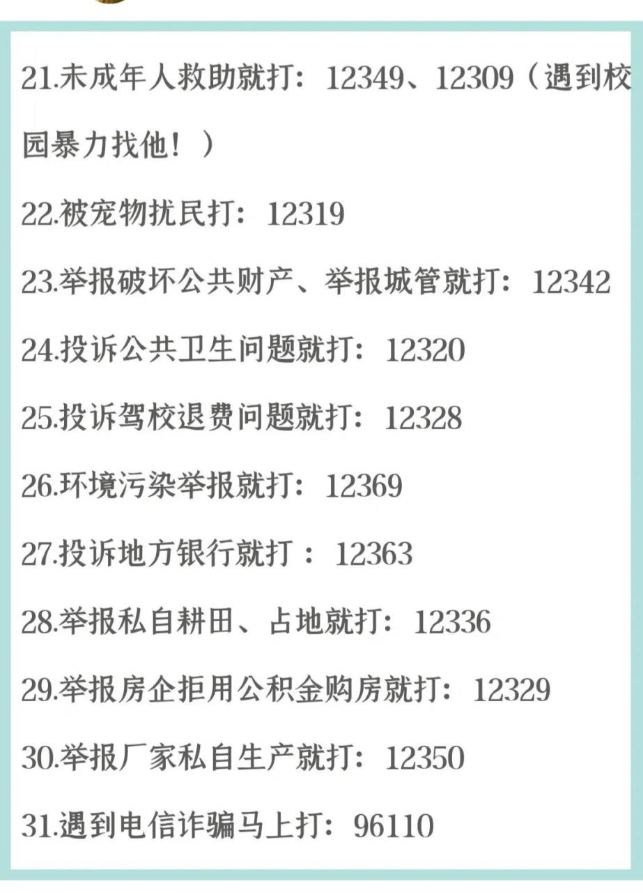 维权必备！31个比110更管用的投诉电话超全投诉电话合集