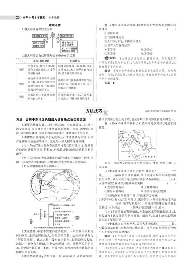 八年级地理中考知识点图文，八年级地理中考知识点总结
